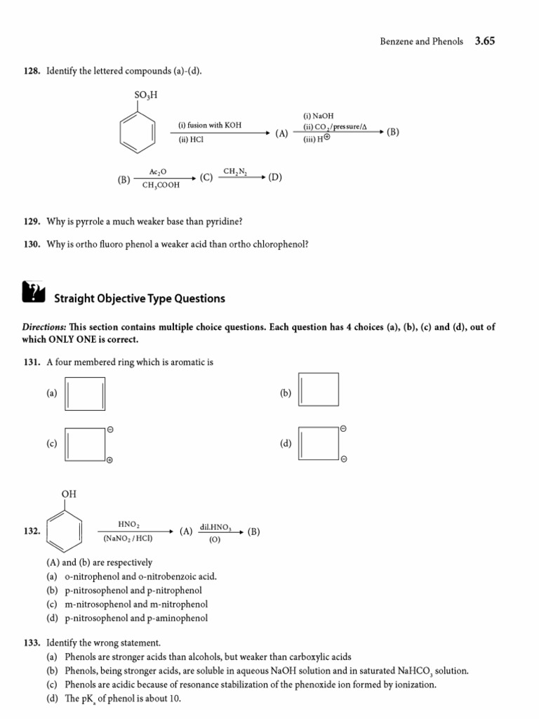 Benzene WS 3 | PDF