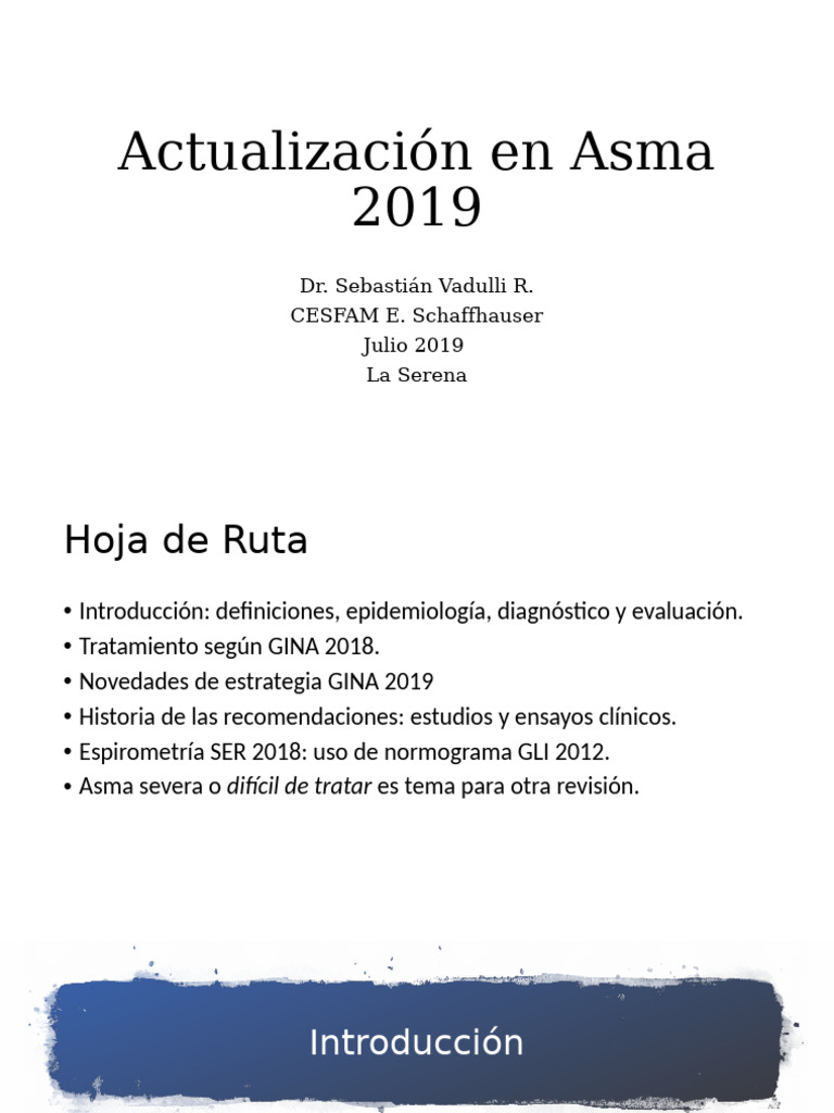 Actualización sobre Espirometría en Asma | PDF | Asthma | Medical ...