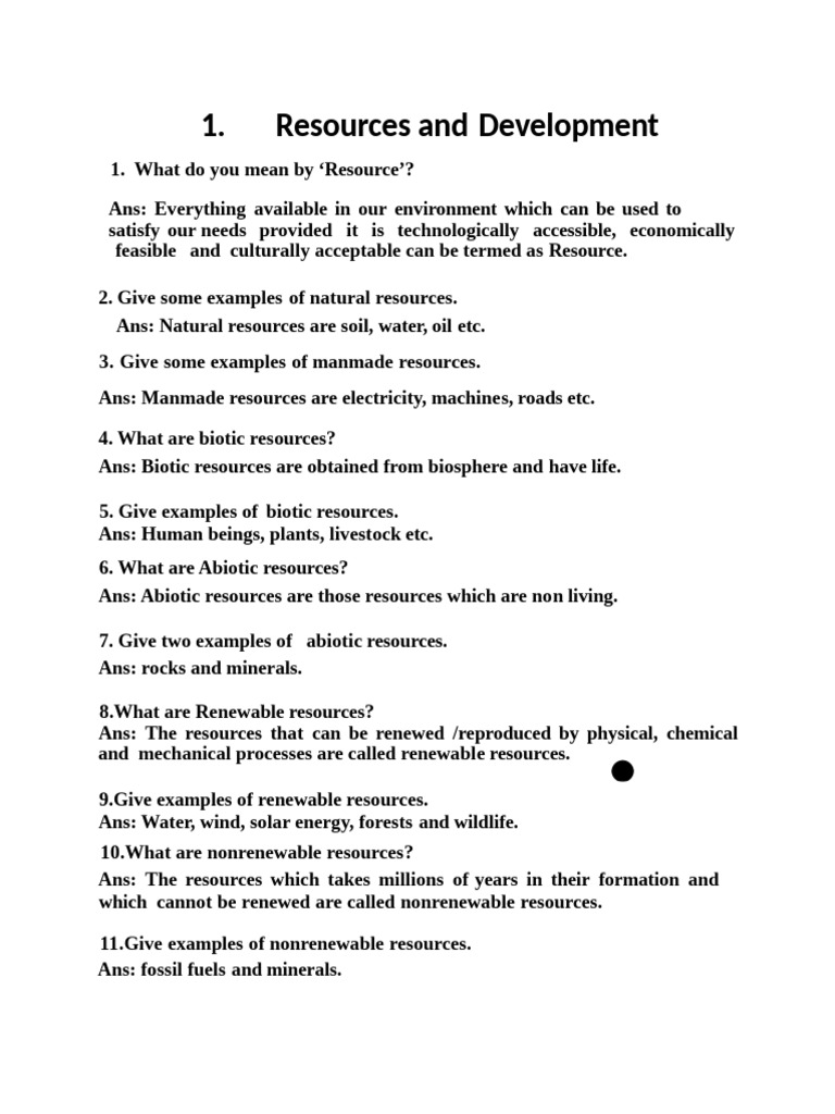 Resources and DEVELOPMENT NOTES | PDF | Soil | Environmental Degradation