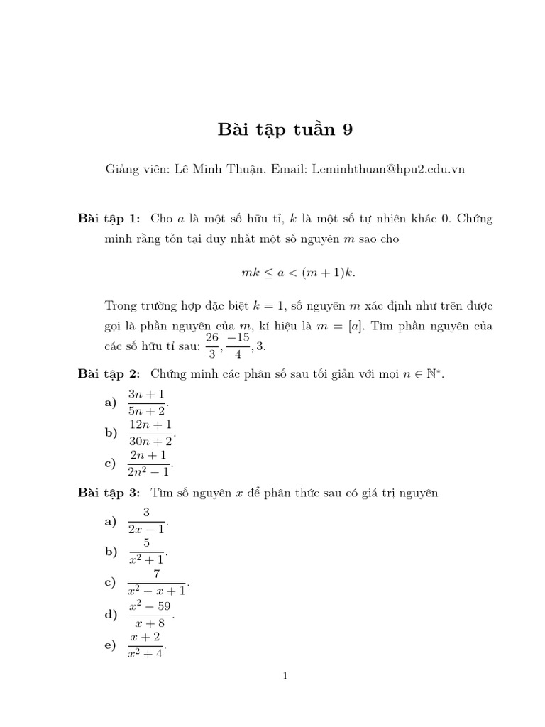 Exercise 9 | PDF