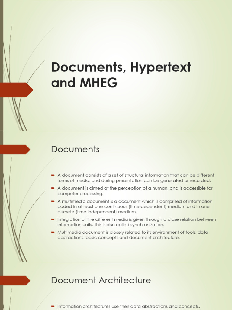 Understanding Multimedia Document Architecture | PDF | Information ...