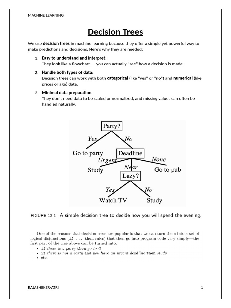 Understanding Decision Trees and Ensemble Learning | PDF | Machine ...