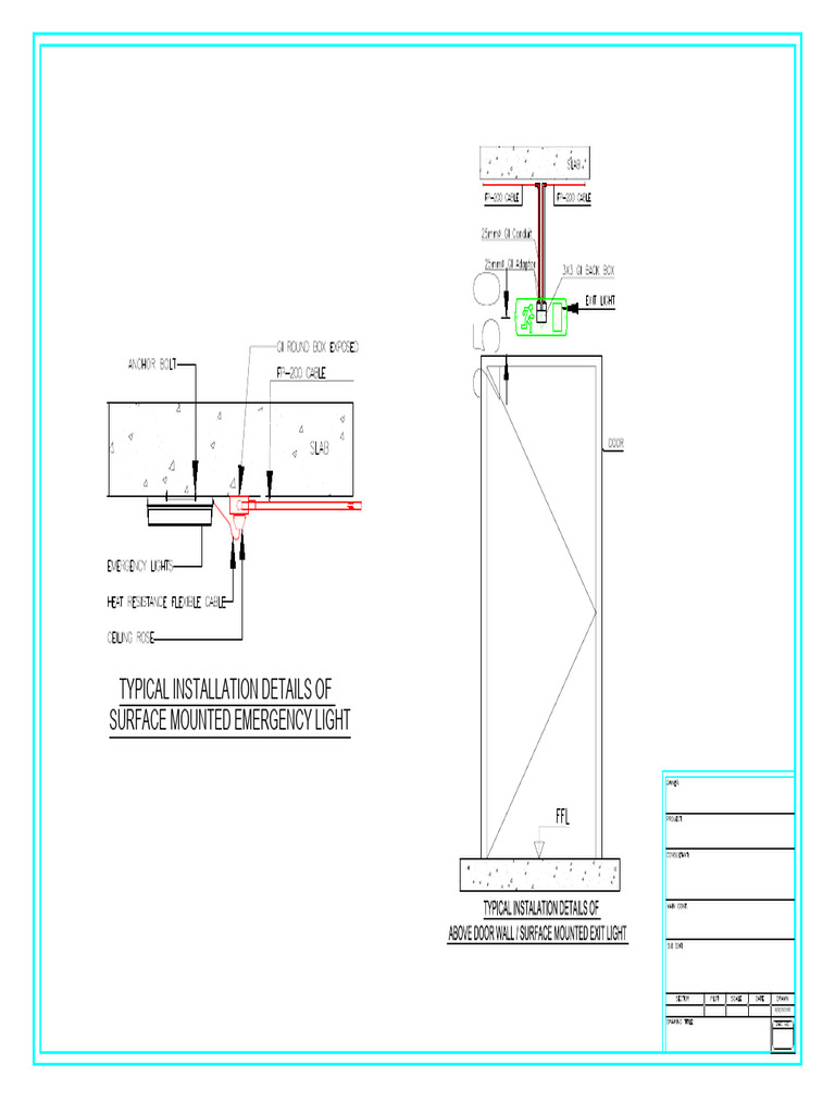 Surface Mounted Emergency Light Guide | PDF
