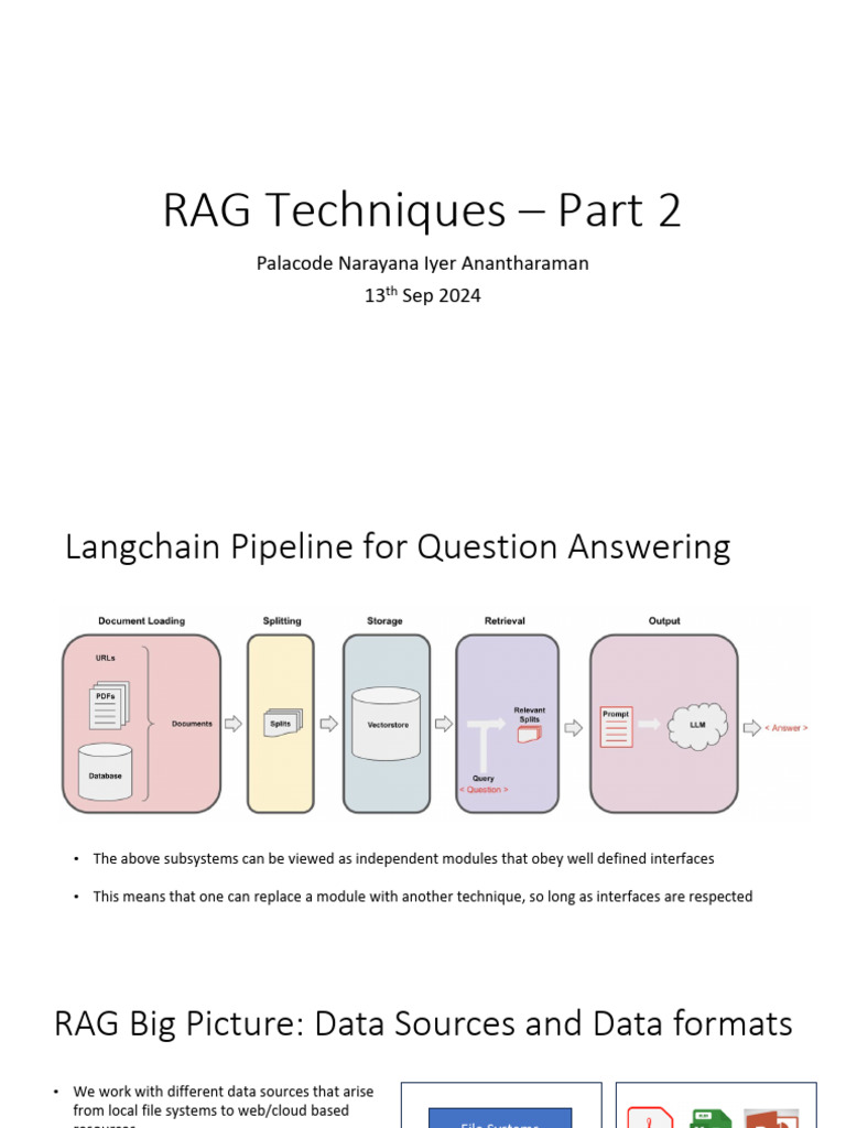 Advanced RAG Techniques Overview | PDF | Metadata | Information Retrieval