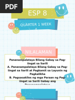 Esp 8 Quarter 1 Week 7 | PDF