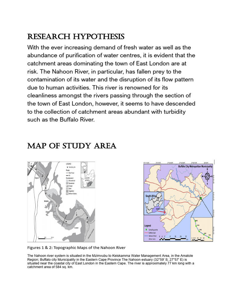 Human Impact on Nahoon River Water Quality | PDF | Water Quality ...