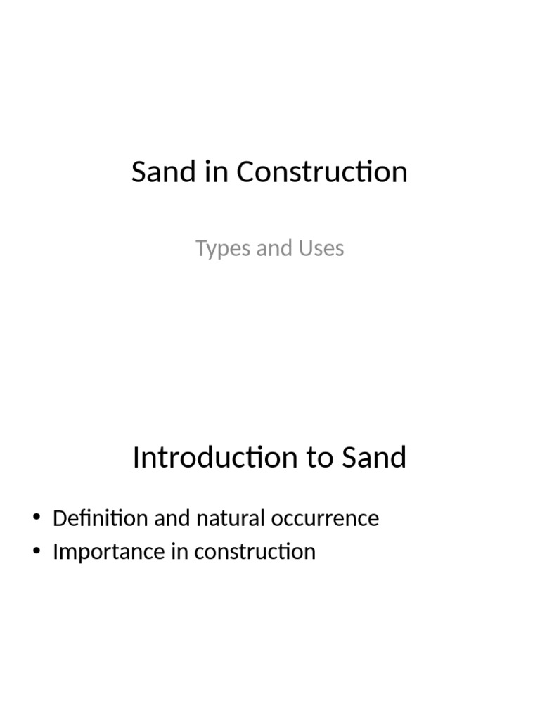 Sand | PDF