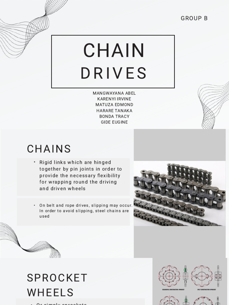 Chain & Rope Drives Group B (Autosaved) | PDF | Belt (Mechanical ...