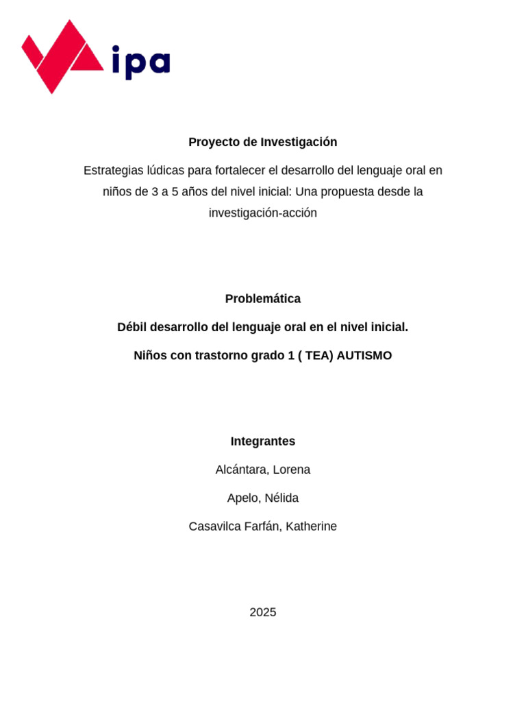 Estrategias lúdicas para el lenguaje oral | PDF | Educación de la ...