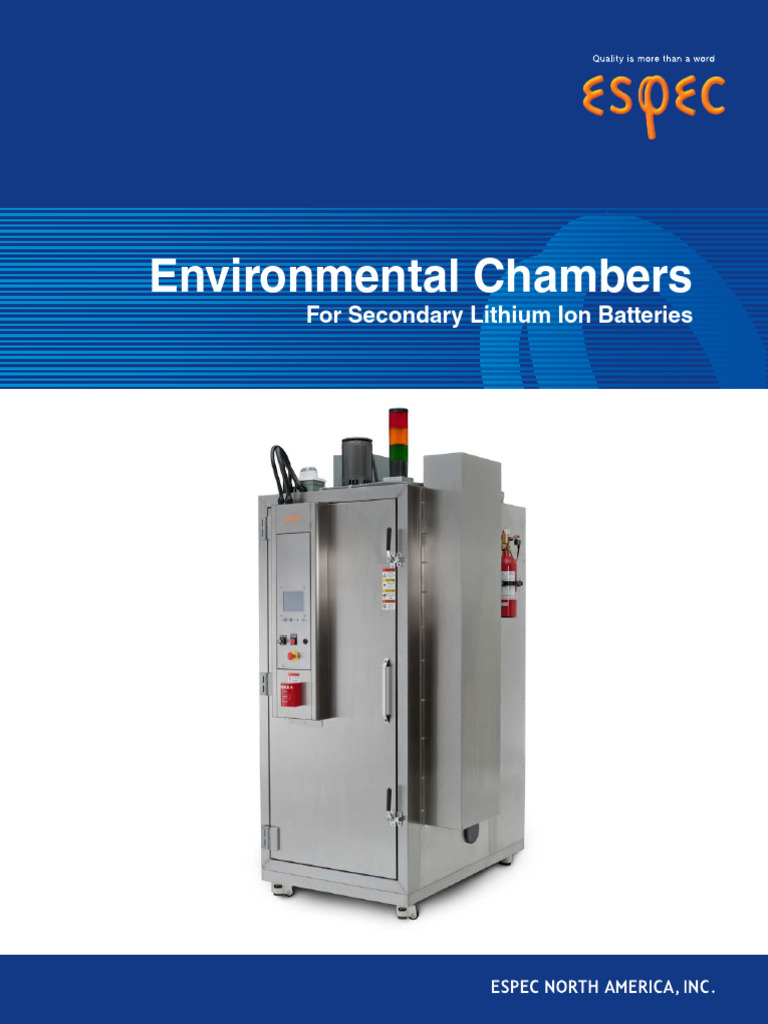 Environmental Testing for Lithium Batteries | PDF | Lithium Ion Battery ...