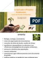 Biologia Aplicada a Projetos Ambientais- PIMENTA 3º período II