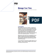 Manage Your Time: Whattodoandhowtodoitinordertodomore