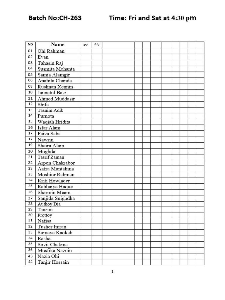CH 263 Mughda Main Batch | PDF
