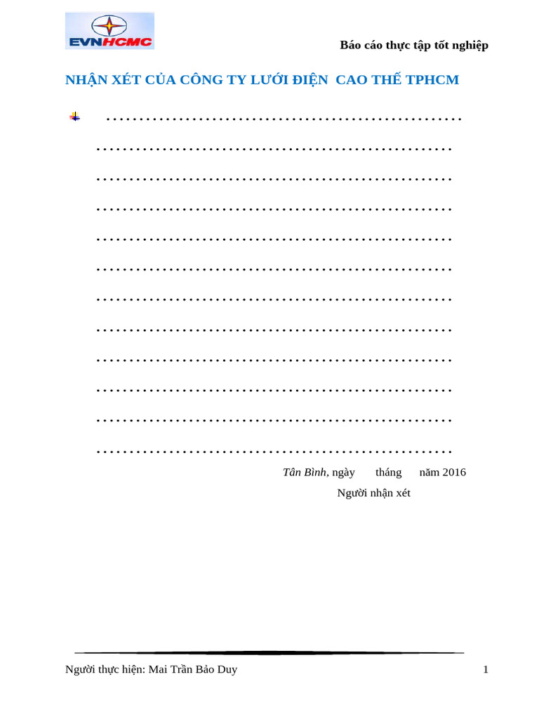 (123doc) Bao Cao Thuc Tap Ky Thuat Cong Ty Luoi Dien Cao The TP HCM | PDF