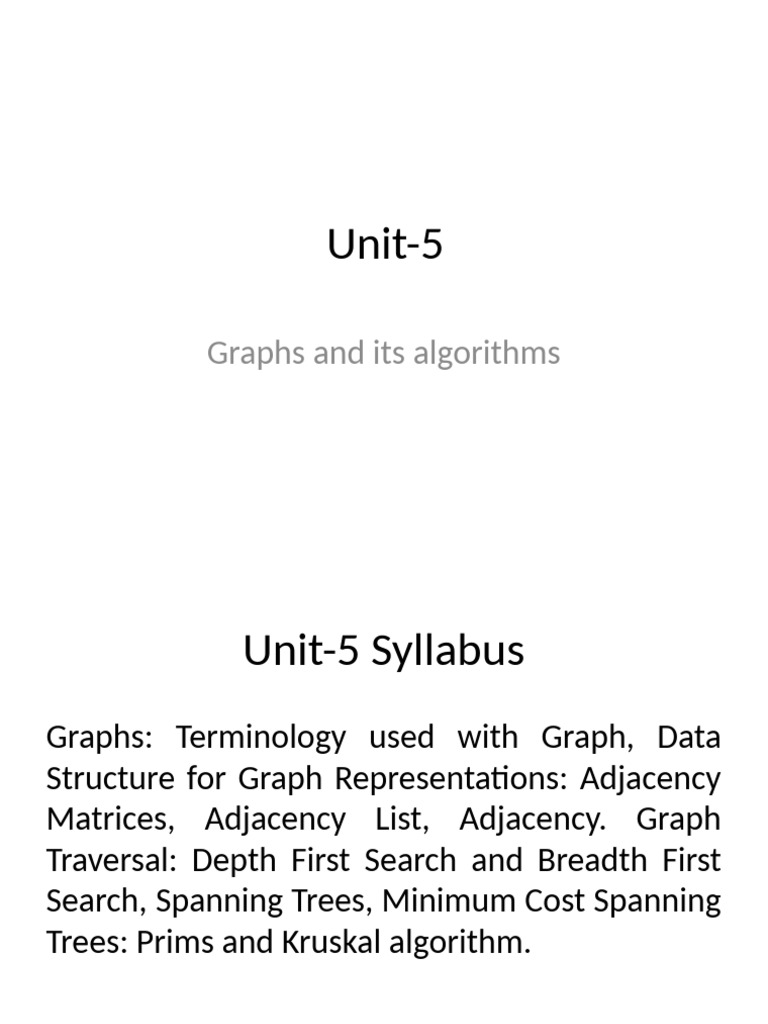 Graphs and Algorithms Overview | PDF | Vertex (Graph Theory) | Queue ...