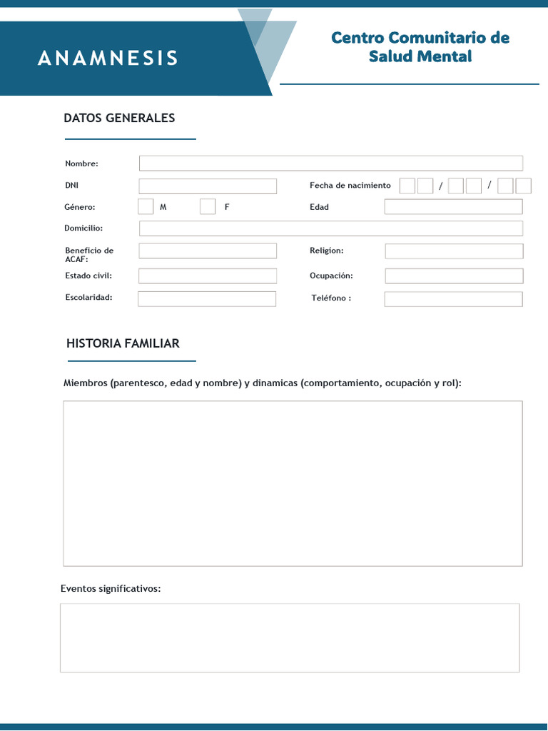Anamnes Is | PDF | Salud mental | Conceptos psicologicos