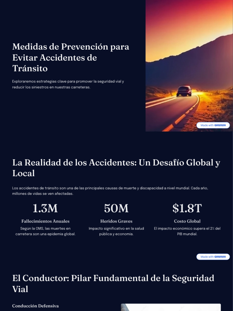 Estrategias para la Seguridad Vial | PDF | Seguridad vial | Accidente ...