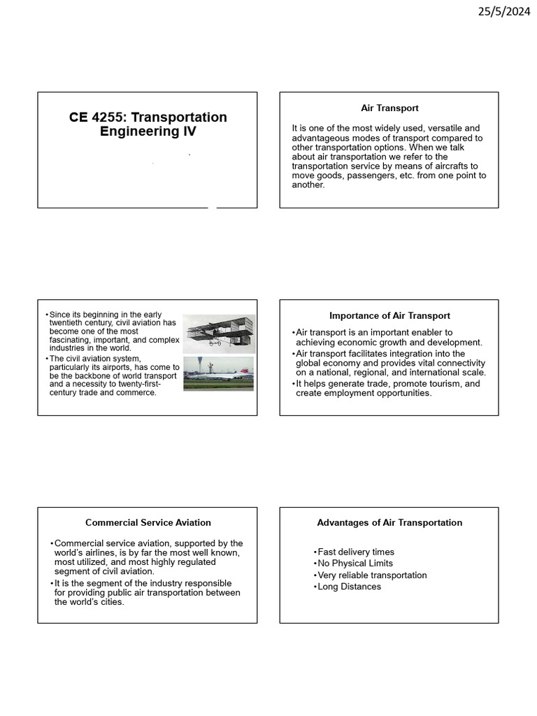 Importance and Challenges of Air Transport | PDF | Transport | Aviation