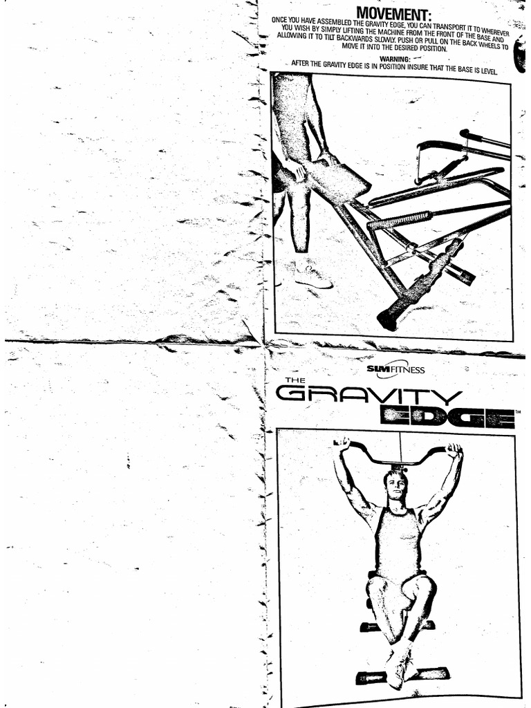 Gravity Edge Fitness Machine Assembly Instructions | PDF