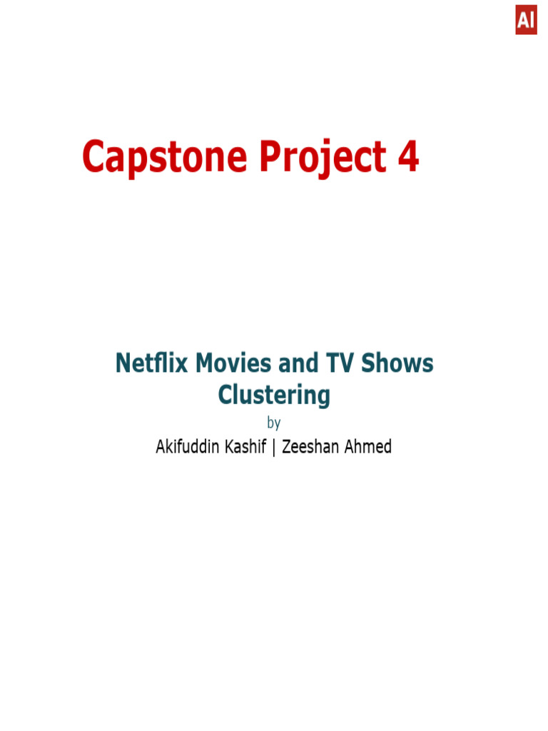 Netflix Content Clustering Analysis | PDF | Netflix | Cluster Analysis