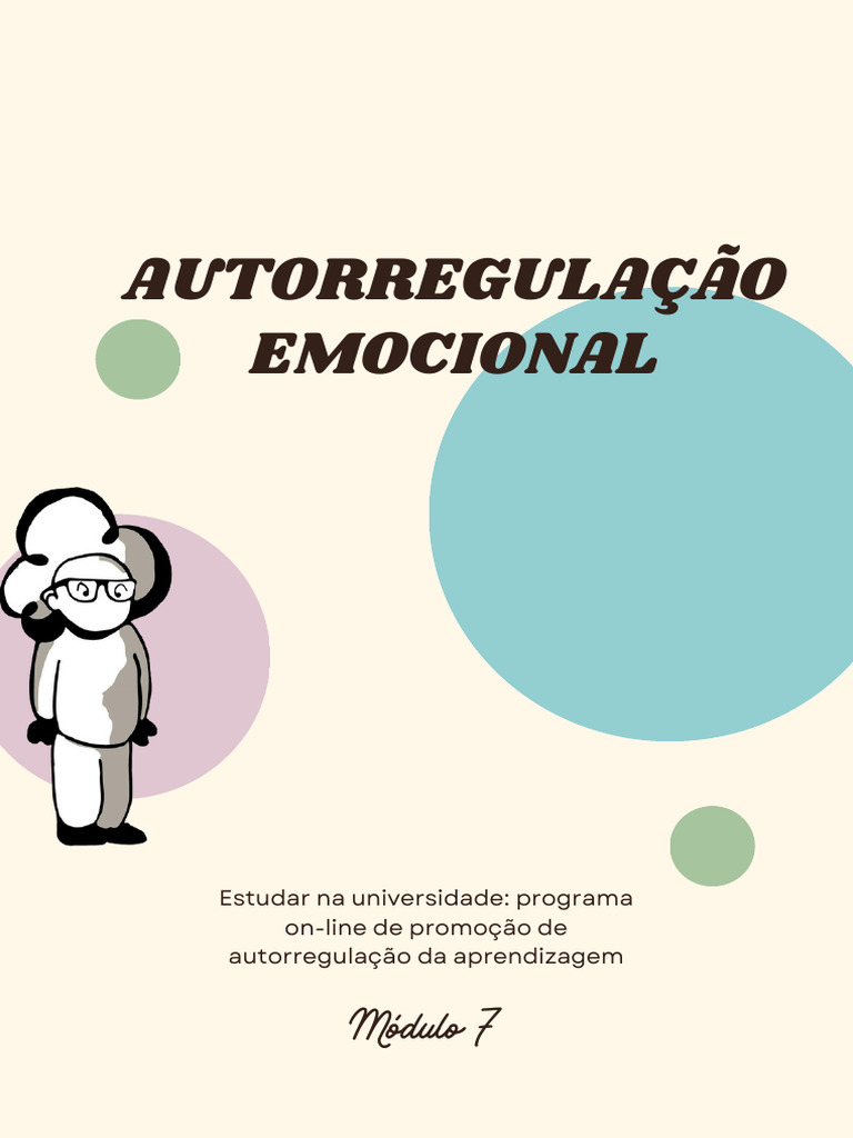 Autorregulação Emocional na Aprendizagem | PDF | Emoções | Aprendizado