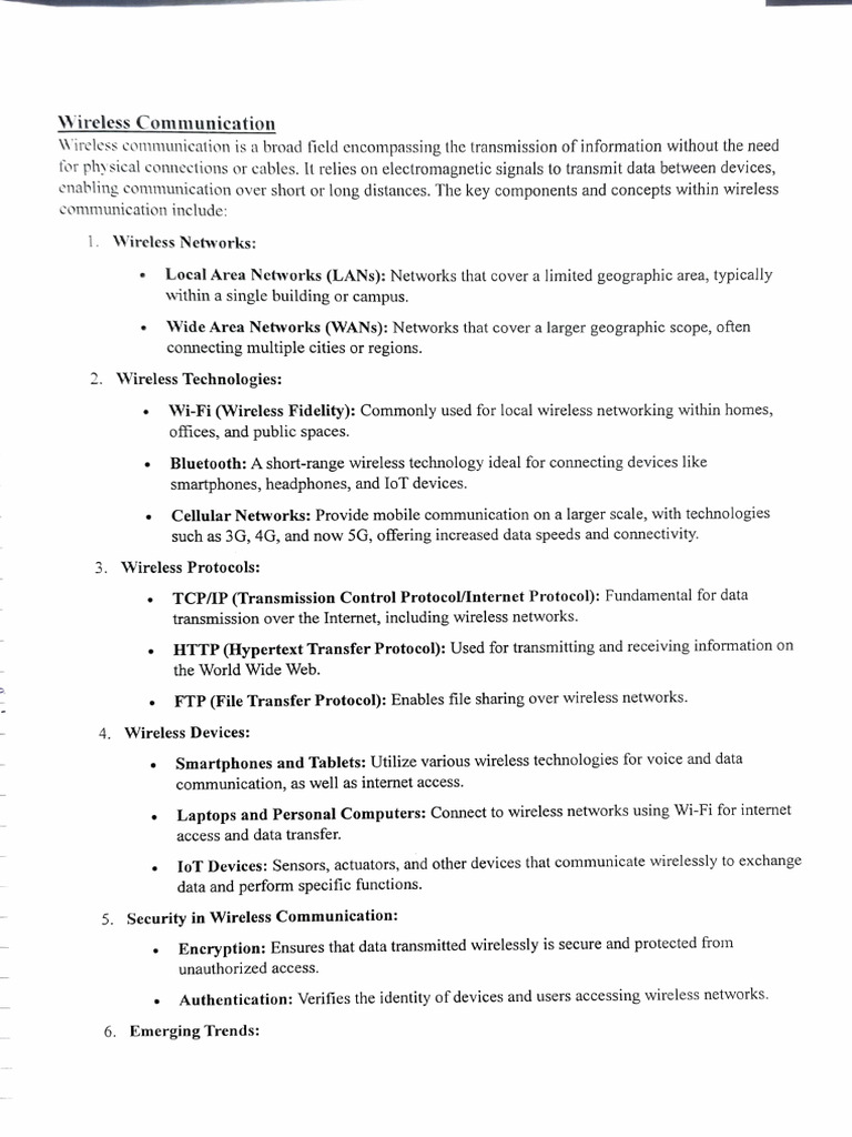 Overview of Wireless Communication Systems | PDF | Radio Propagation ...
