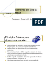 Dimensionamento de eixo à flexão - Torção