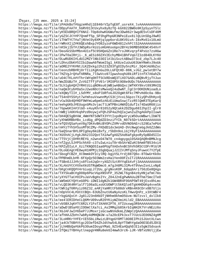 Mega.nz File Links Collection | PDF