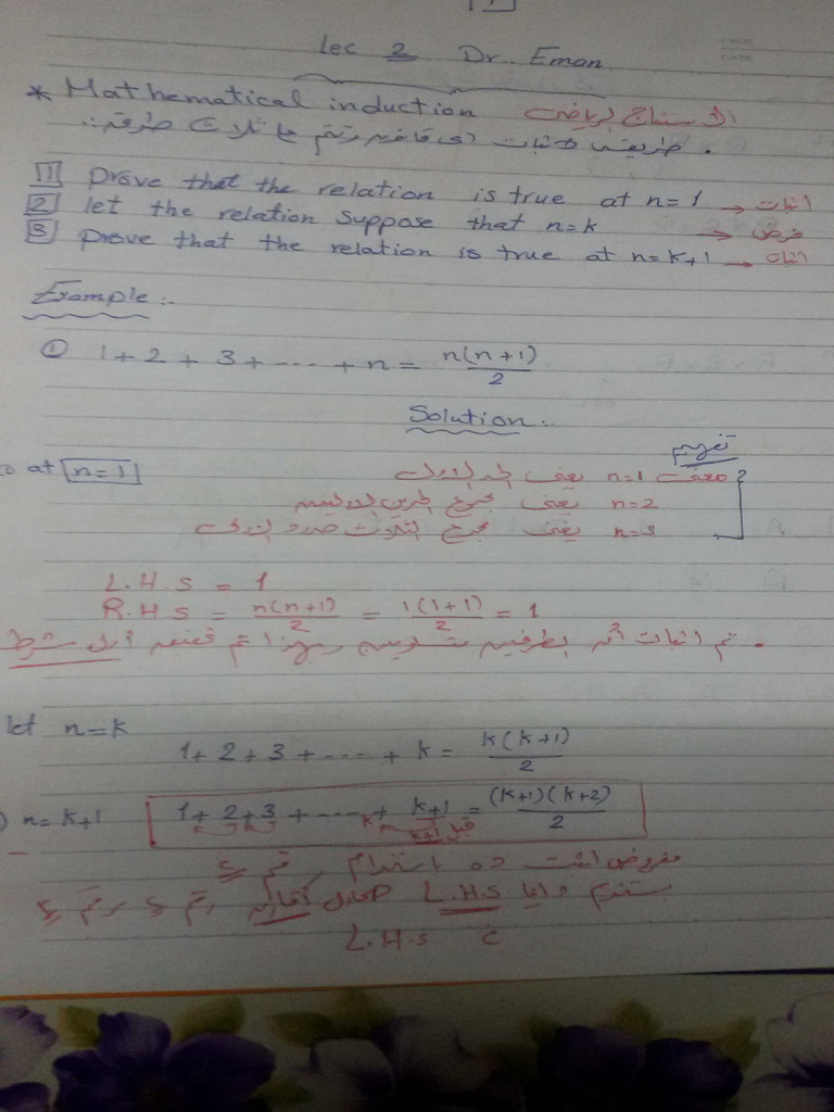 Dis Math Mathematical Induction Ch2 PDF | PDF