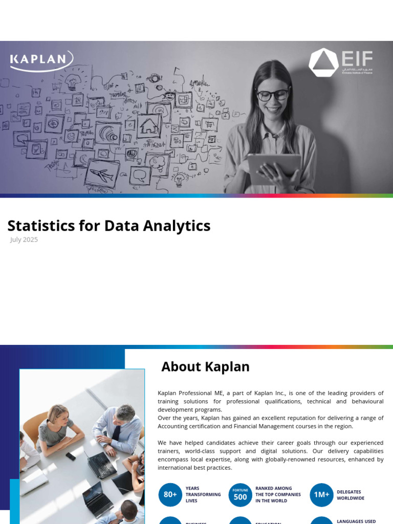 Data Analytics Statistics Course Guide | PDF | Probability Distribution ...