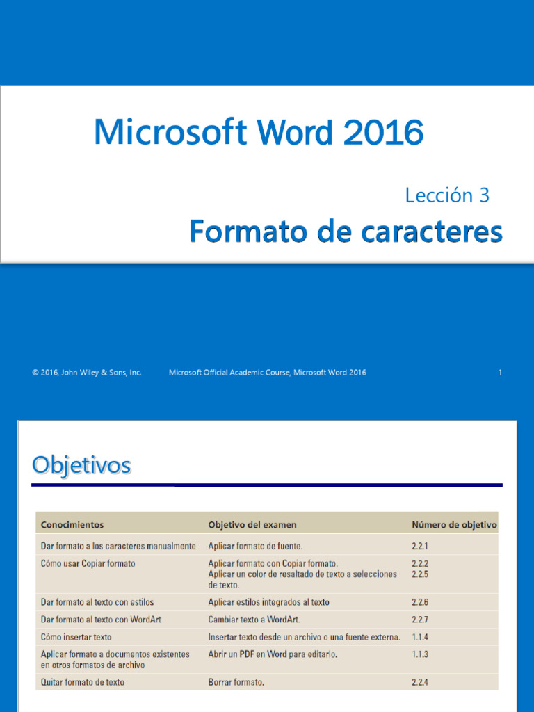 Formato de texto en Microsoft Word 2016 | PDF | Botón (Computación ...