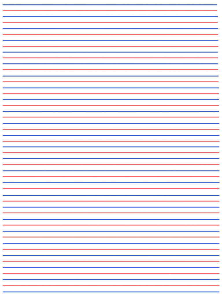 Writing Paper (Blue-Red-Blue) | PDF