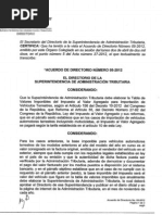 Download Acuerdo de Directorio No 05-2012 el cual ampla la Tabla de Valores Imponibles para el clculo el IVA en la importacin de vehculos terrestres  by Estudiantes por Derecho SN88753354 doc pdf