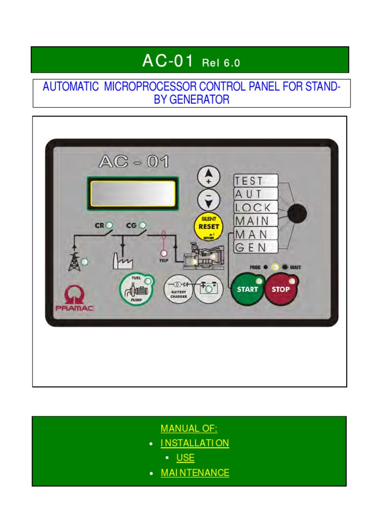 AC-01 Control Panel User Manual | PDF | Power Supply | Mains Electricity