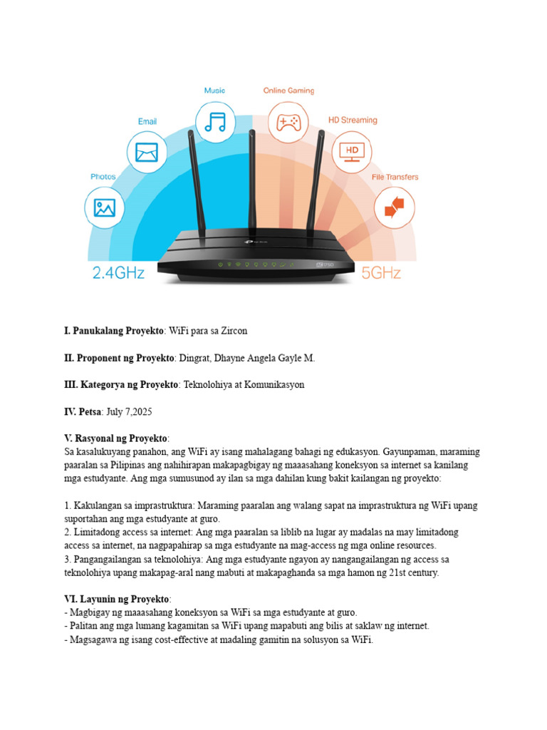 Project Wifi | PDF