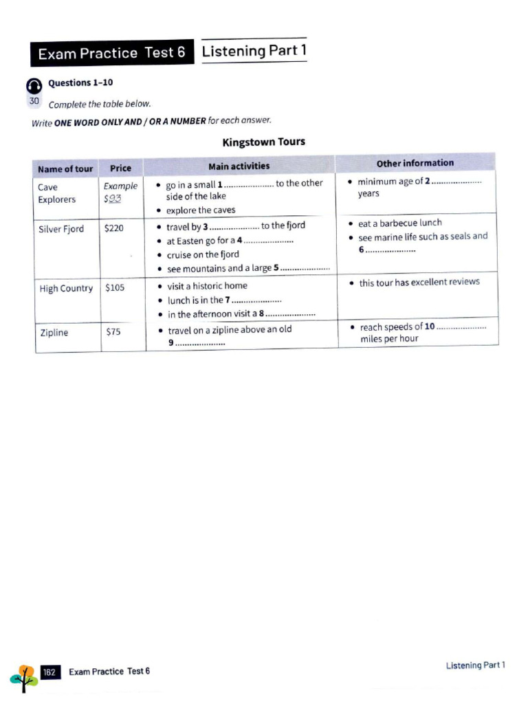 Exam Practice Test 6 3396 | PDF