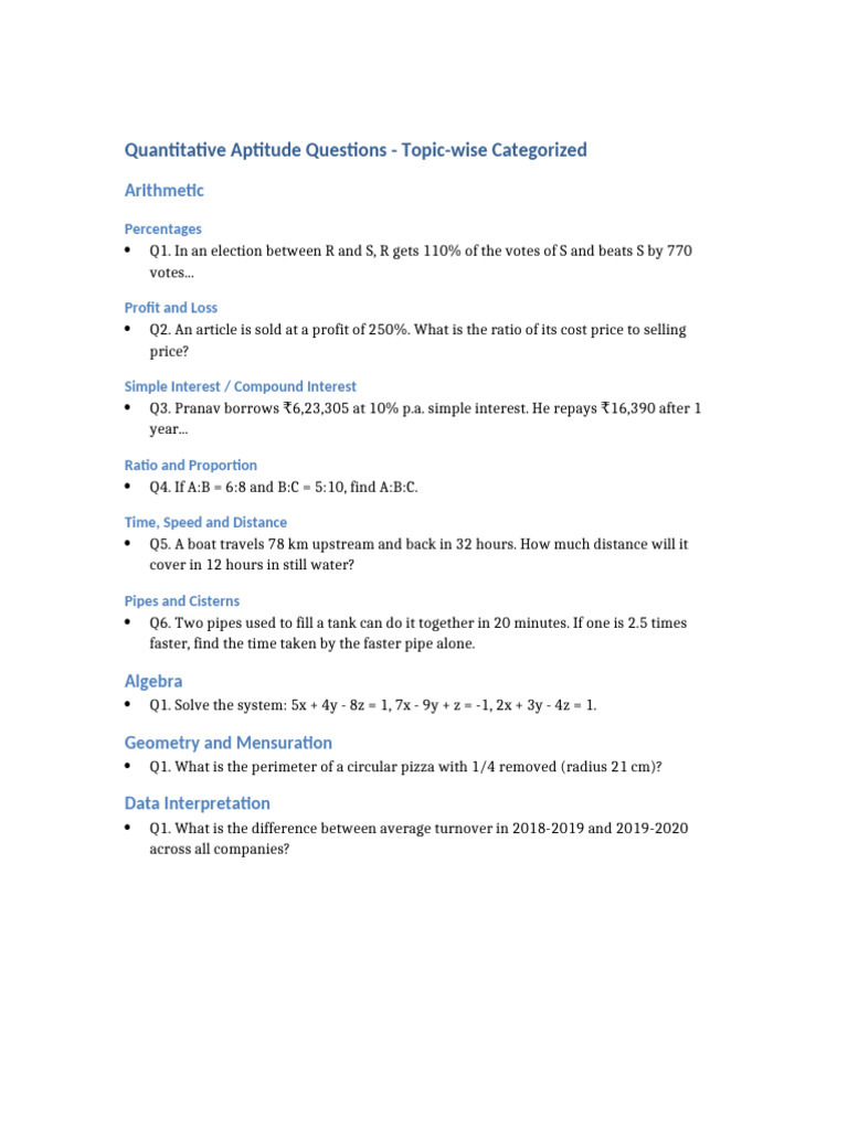 SSC CGL Quantitative Aptitude Guide | PDF
