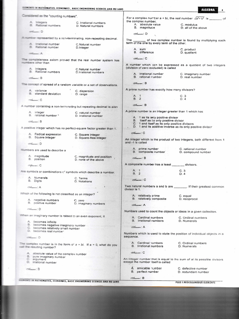 Prime Yellow Book - Algebra 4 | PDF | Numbers | Rational Number
