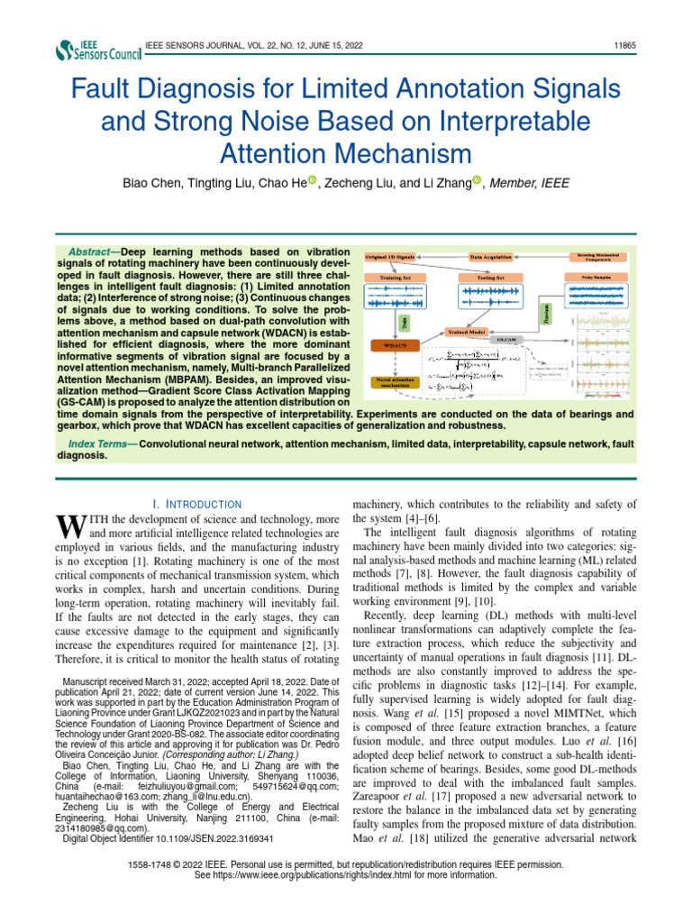 Fault Diagnosis For Limited Annotation Signals and Strong Noise Based ...