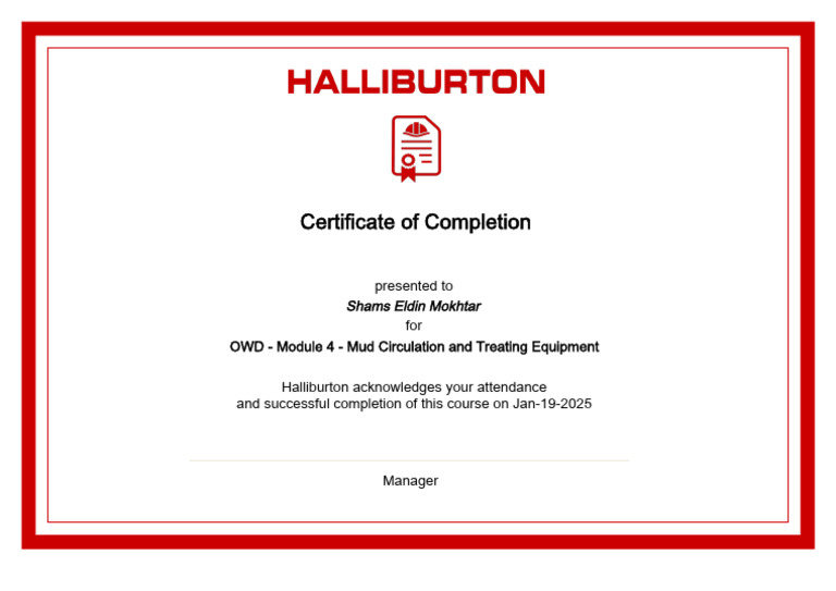 Certificate of Completion for OWD Module 4 | PDF