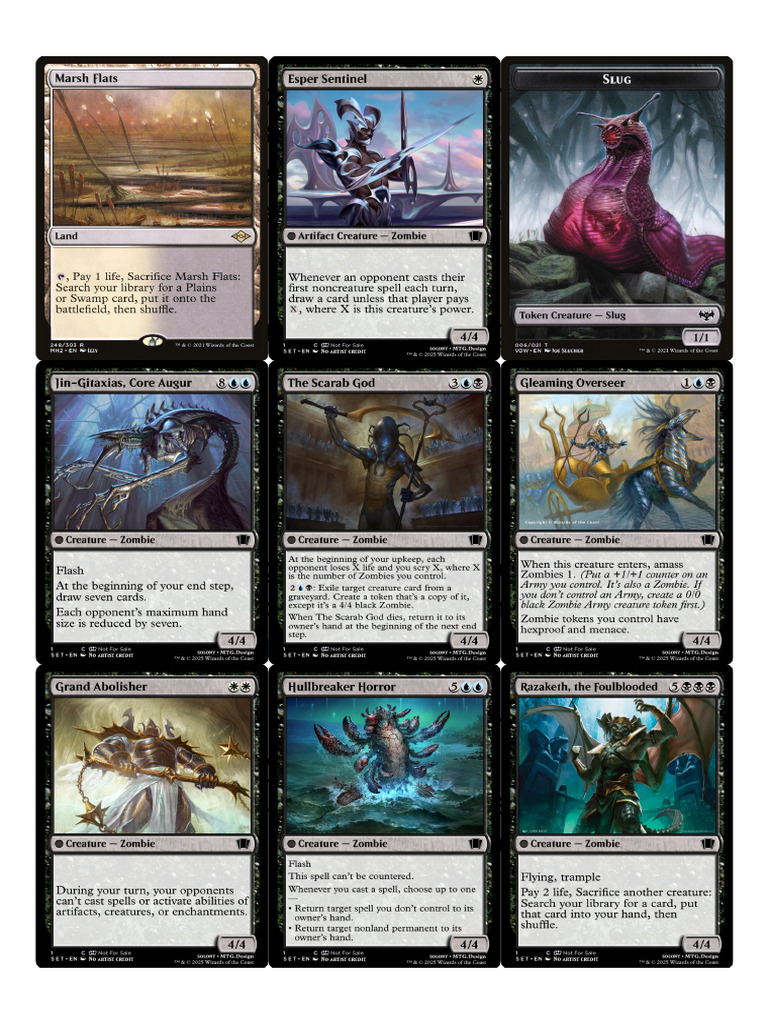 MTG Sheet | PDF