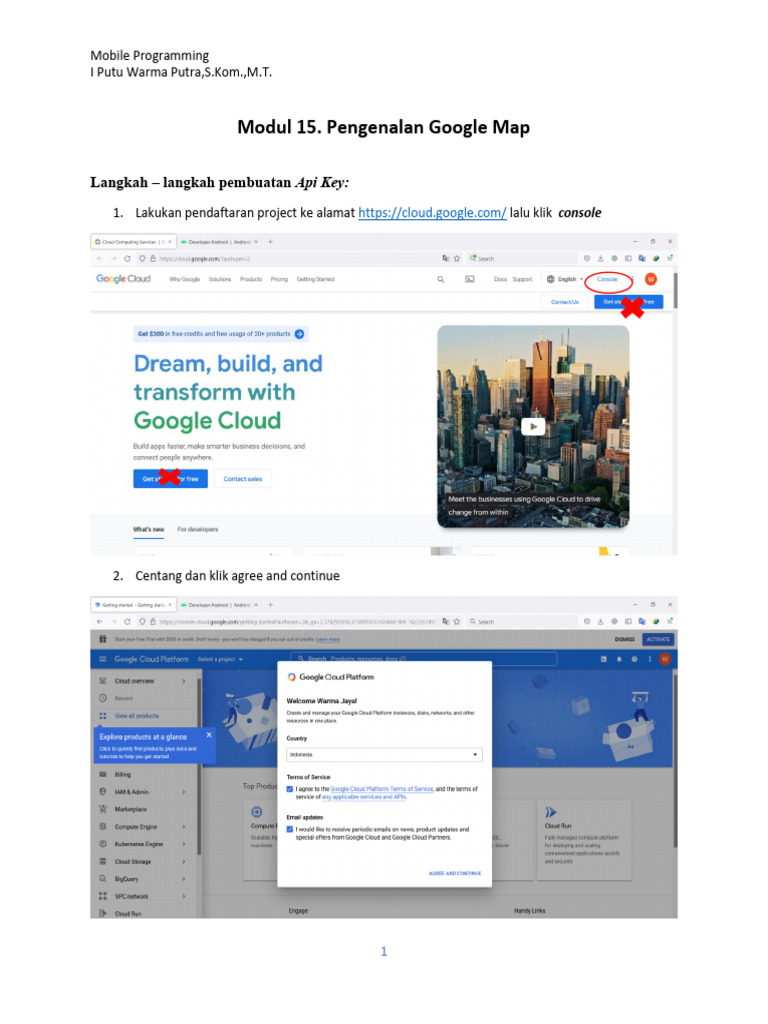 MODUL 15 Pengenalan Google Map API | PDF