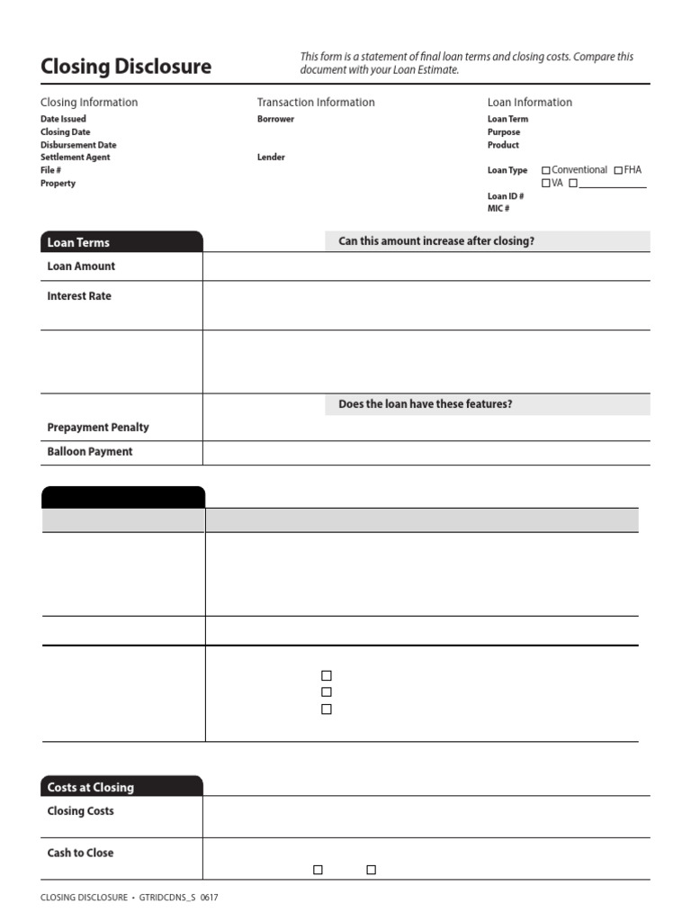 Closing Disclosure Summary for Loan | PDF | Refinancing | Loans