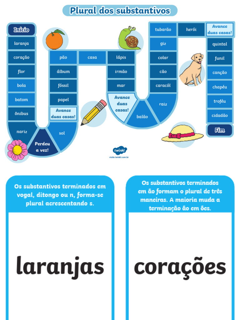 Plural dos Substantivos em Português | PDF | Plural | Conjugação gramática