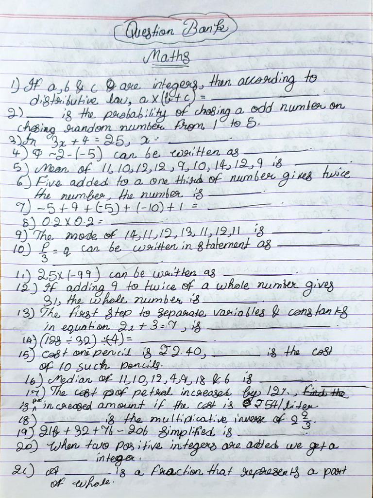 Maths - Fullpractice Class 7 | PDF