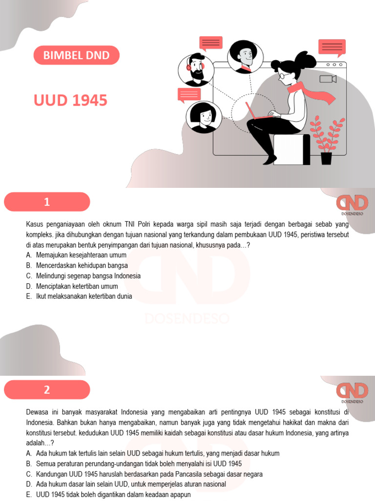 UUD 1945: Hak dan Kewajiban Warga Negara | PDF