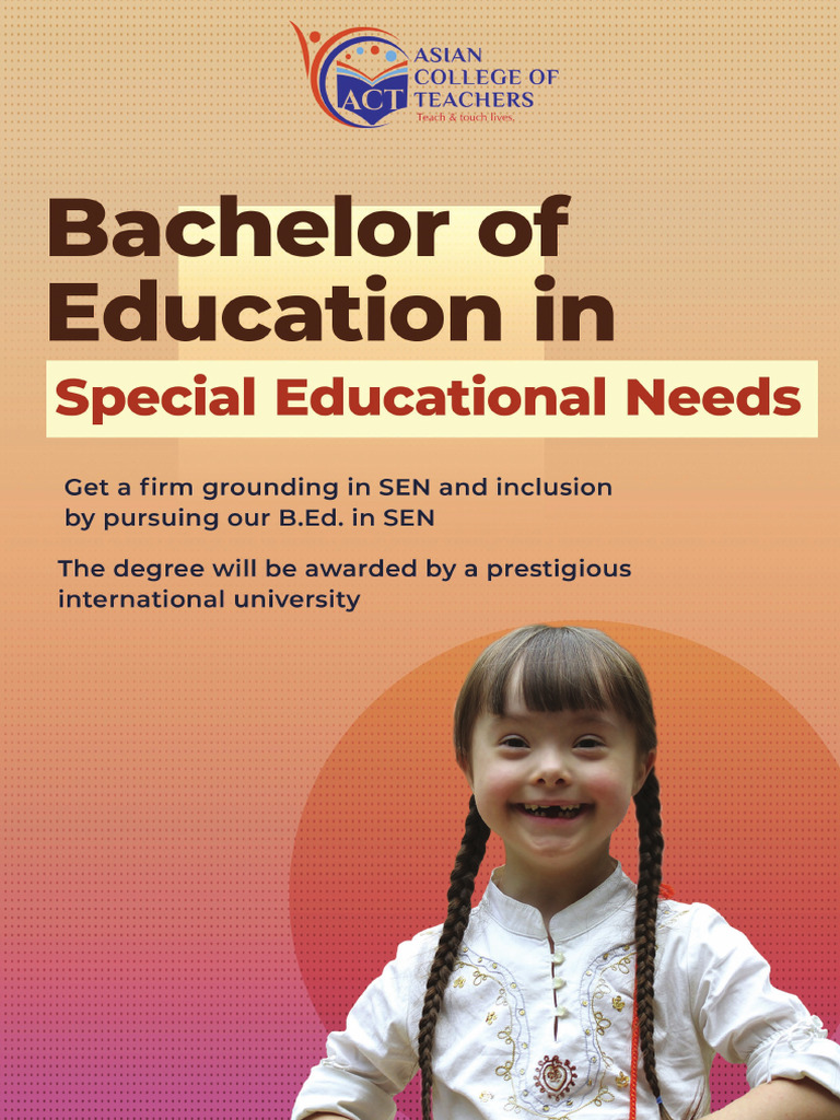 Bachelor of Education in Special Educational Needs | PDF