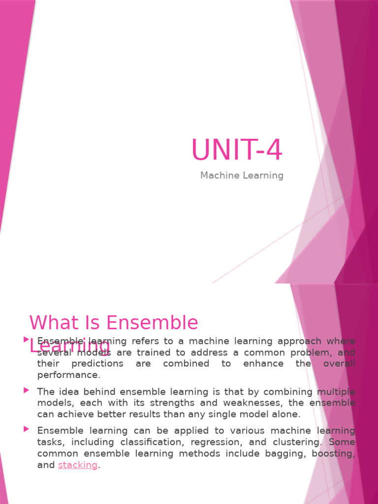 Ensemble Learning in Machine Learning | PDF | Applied Mathematics ...