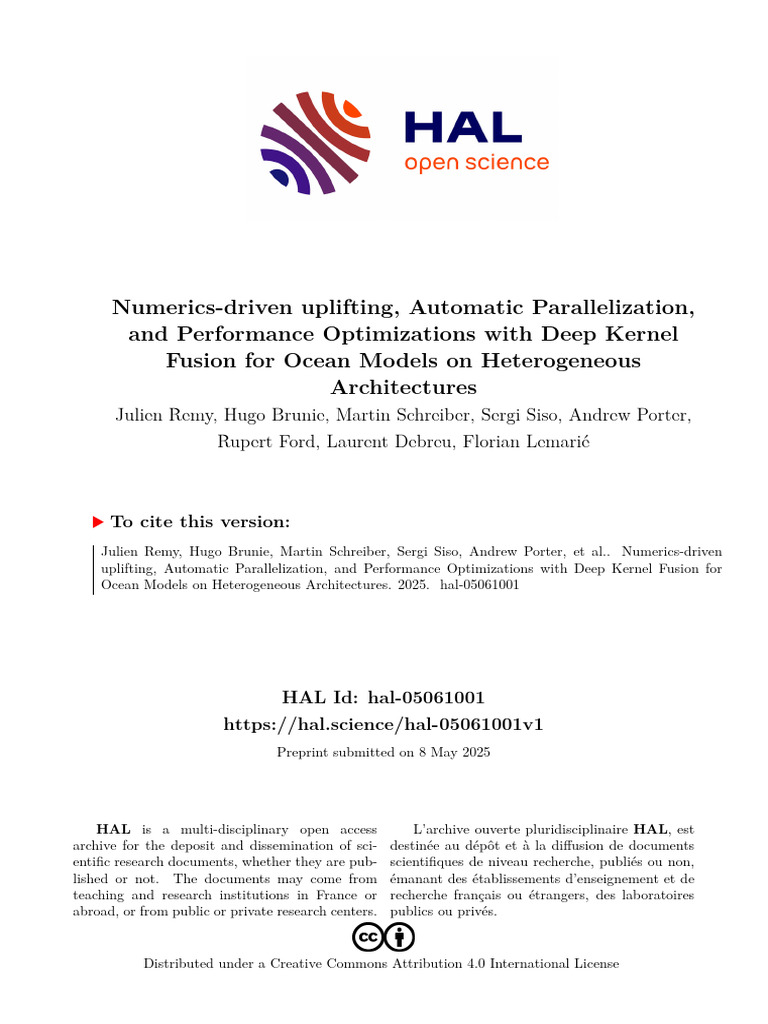 Remy Et Al_2025_Numerics-Driven Uplifting, Automatic Parallelization ...