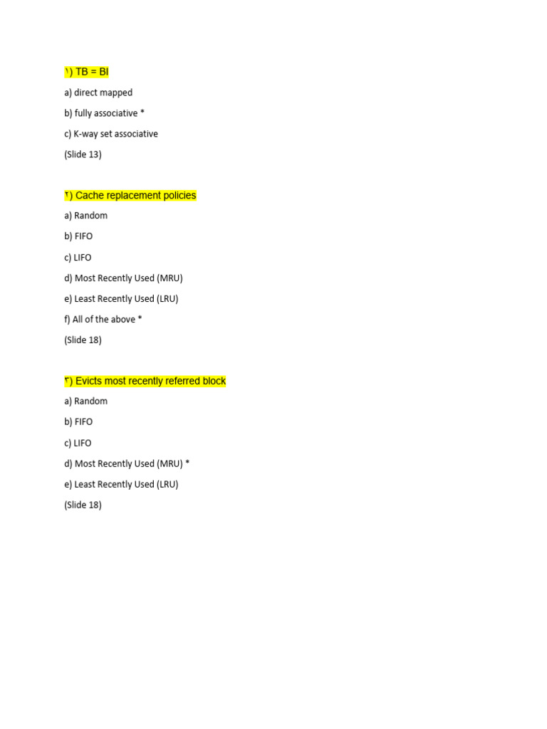 Arch Lec 4 Fully Associative Cache | PDF | Cpu Cache | Computer Science